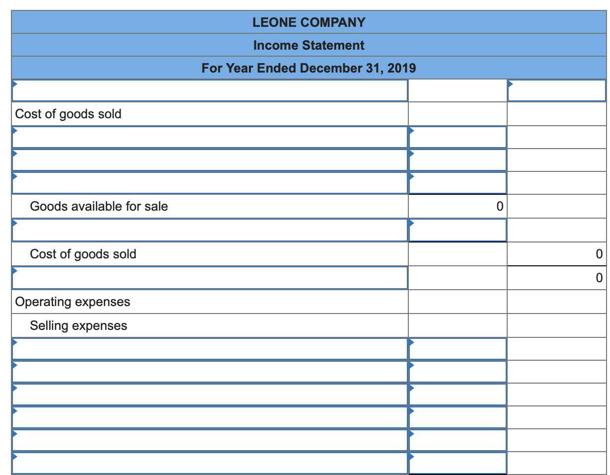 Solved 2. Prepare the company’s 2019 income statement that | Chegg.com