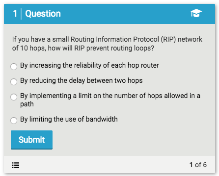Solved 1 Question If you have a small Routing Information | Chegg.com