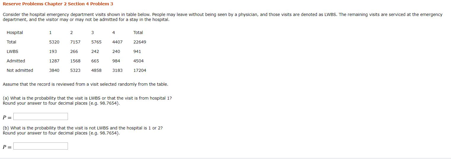 Solved Reserve Problems Chapter 2 Section 4 Problem 3 | Chegg.com