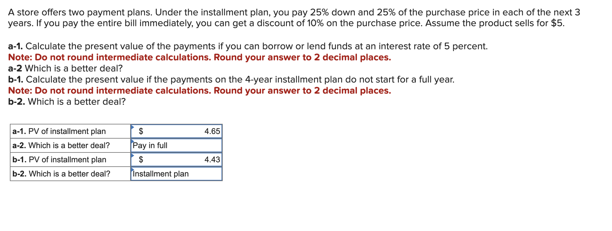Solved A store offers two payment plans. Under the | Chegg.com