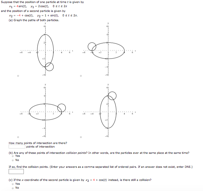Solved Suppose that the position of one particle at time t | Chegg.com