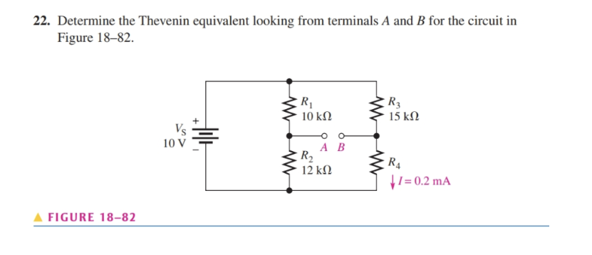 Solved Determine The Thevenin Equivalent Looking From | Chegg.com