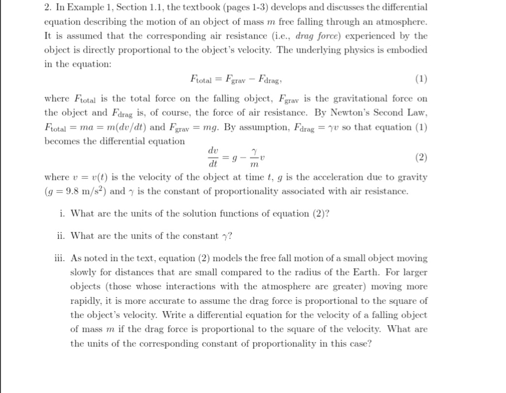 Solved In Example 1, ﻿Section 1.1, ﻿the textbook (pages 1-3) | Chegg.com