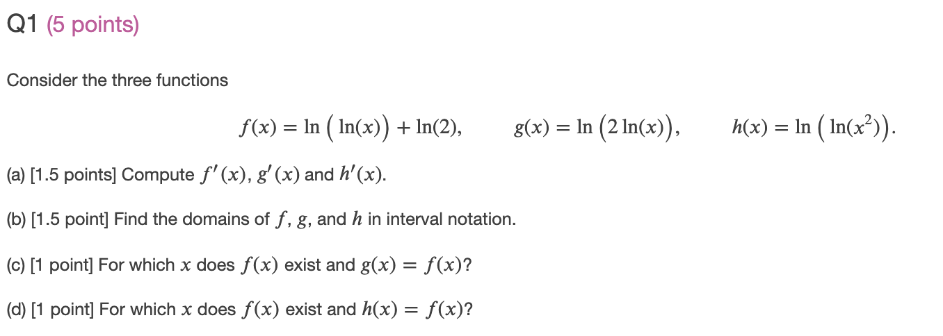 Consider The Three Chegg Com