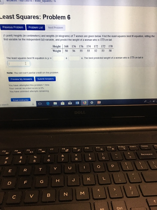 Solved quares/6 east Squares: Problem 6 Previous Problem | Chegg.com