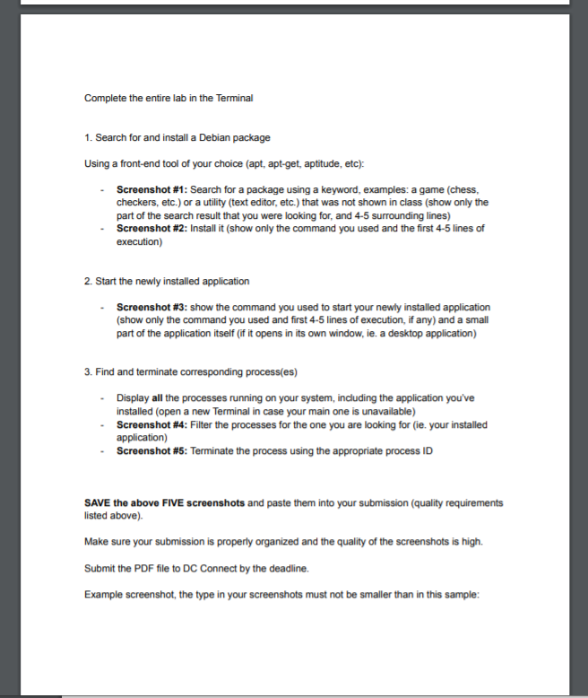 Solved Complete The Entire Lab In The Terminal 1. Search For | Chegg.com