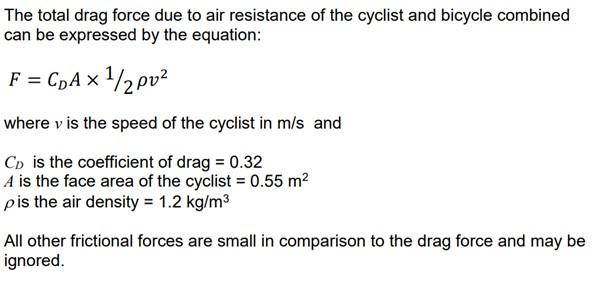 Solved A cyclist is cycling up a hill. The hill has a | Chegg.com