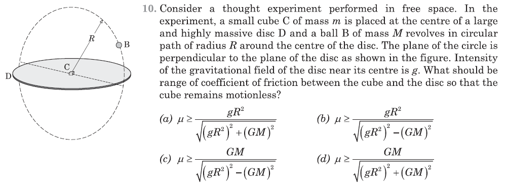 Solved R OB 10. Consider a thought experiment performed in | Chegg.com