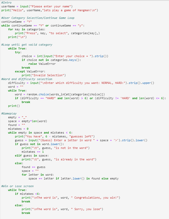 Solved Python I have my hangman display function. How do I | Chegg.com