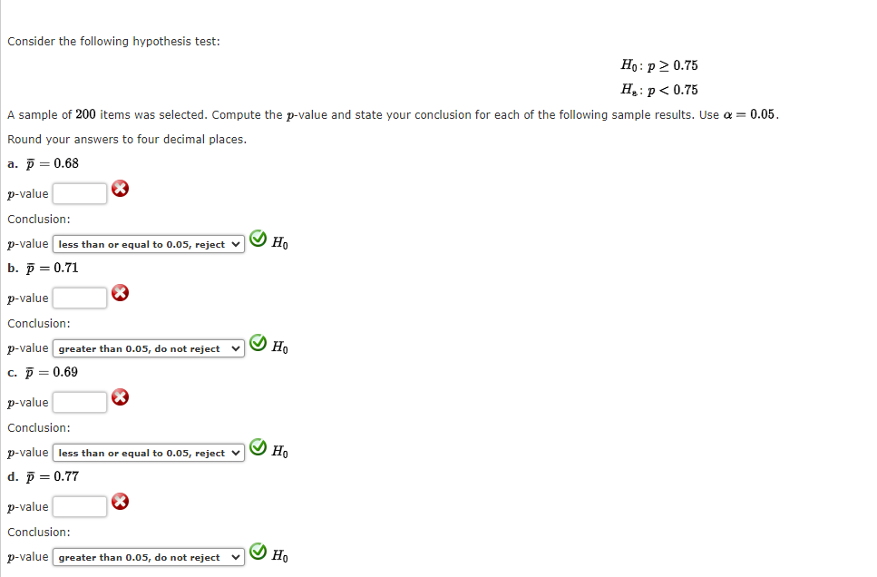 Solved Consider the following hypothesis test: | Chegg.com