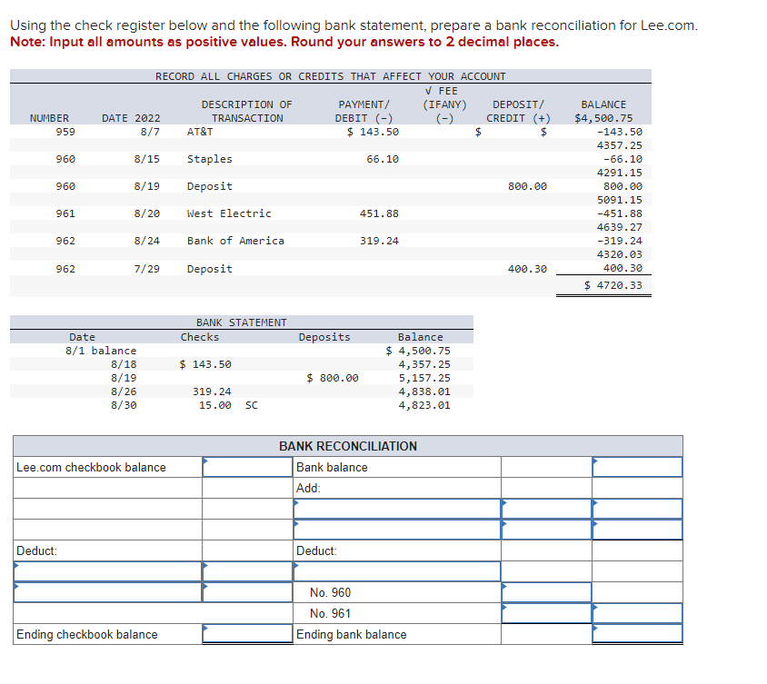 solved-using-the-check-register-below-and-the-following-bank-chegg