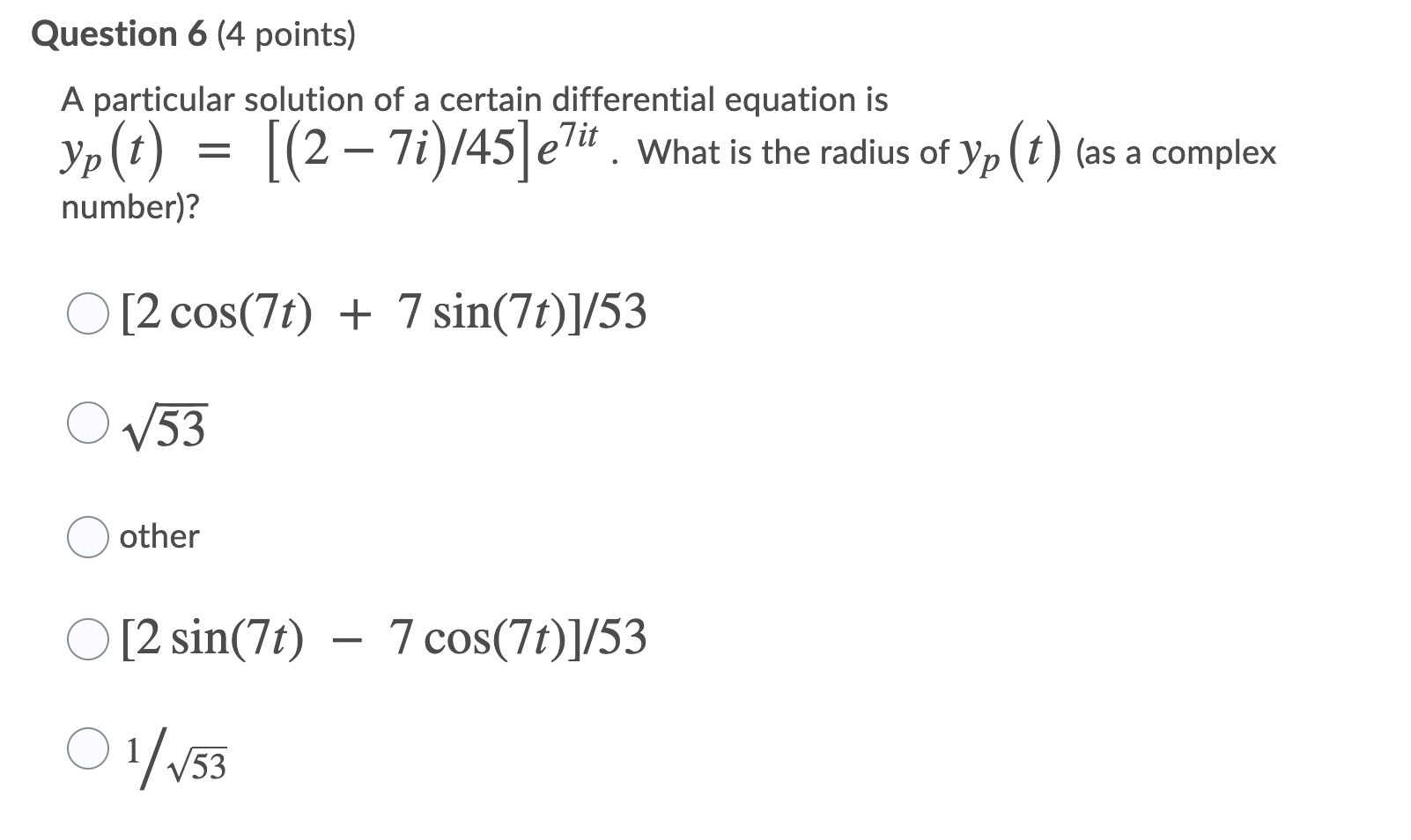 Solved Saved eiat is = Question 2 (4 points) The particular | Chegg.com