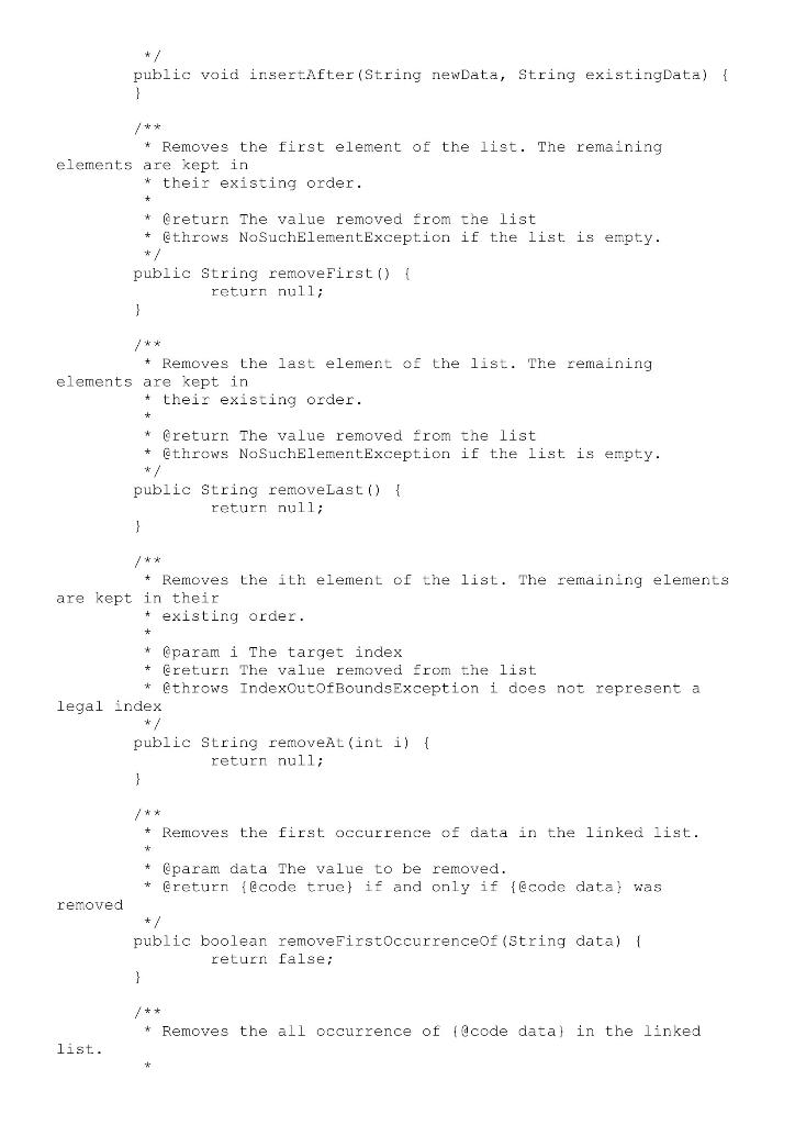 Solved In the implementation, all your code must | Chegg.com
