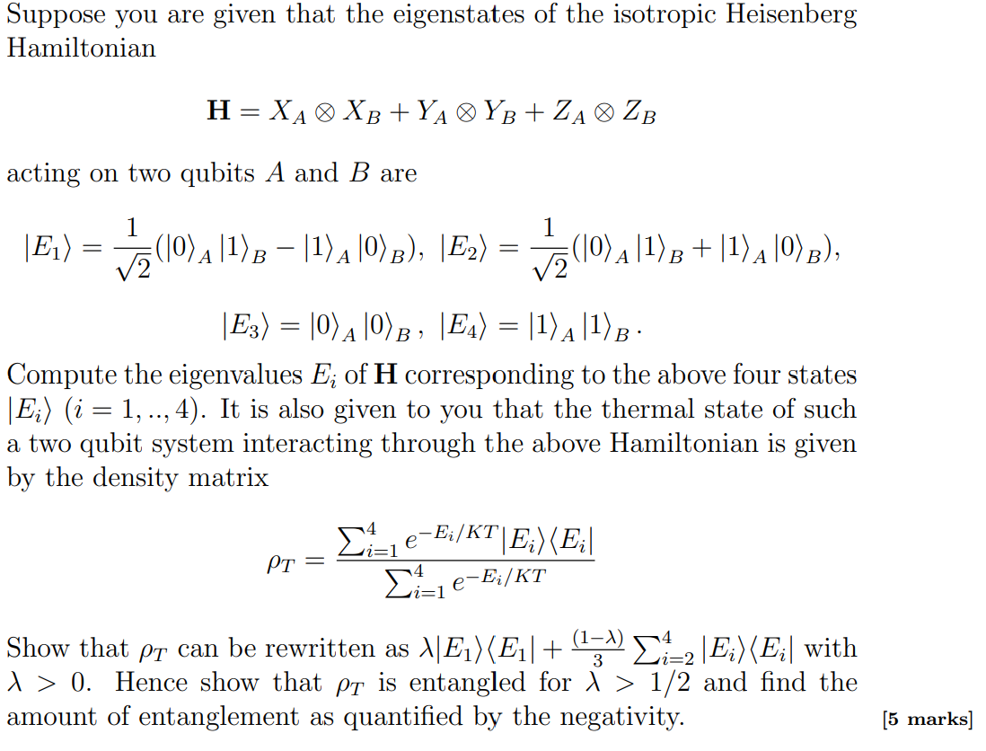 Solved Suppose you are given that the eigenstates of the | Chegg.com