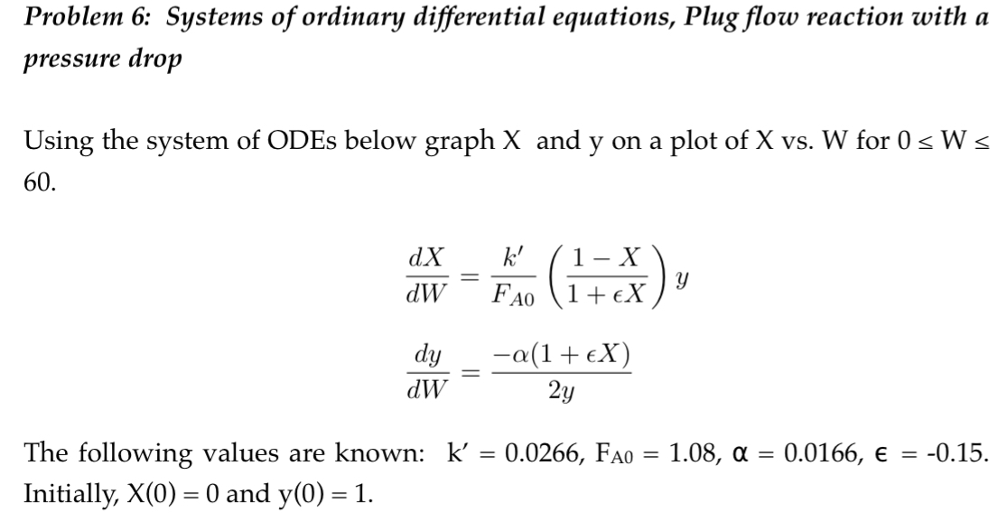 Solved USE PYTHON Problem 6: Systems of ordinary | Chegg.com