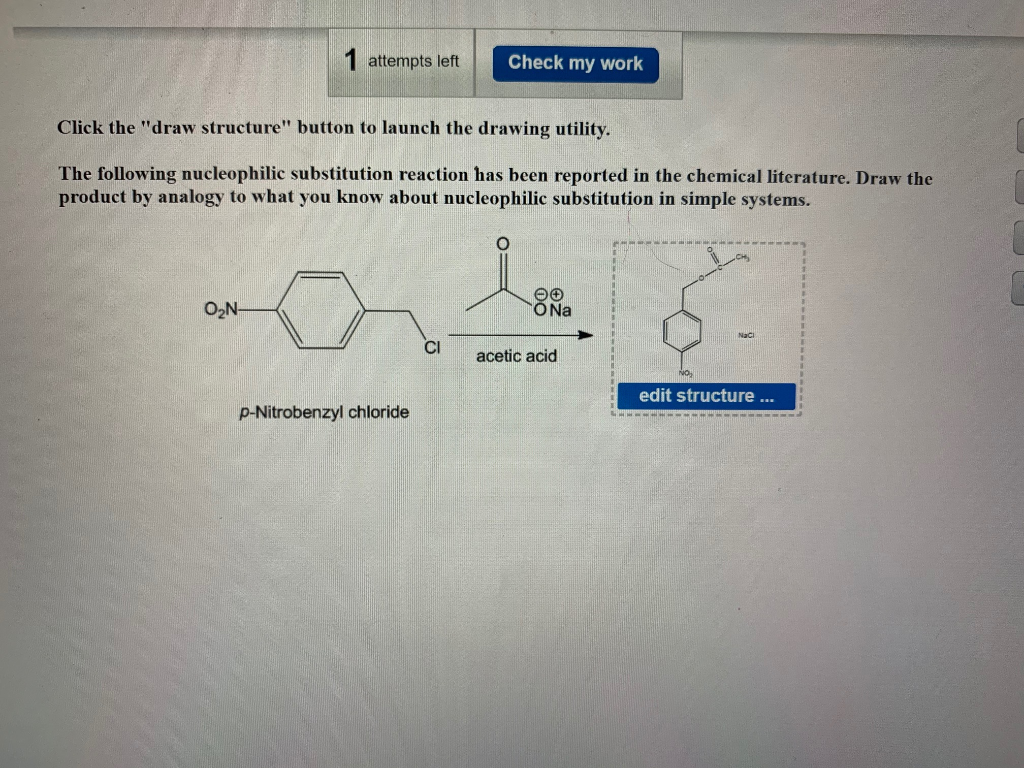 Solved The following nucleophilic substitution reaction has | Chegg.com