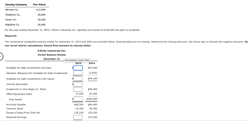 solved-equity-and-available-for-sale-investments-o-brien-chegg