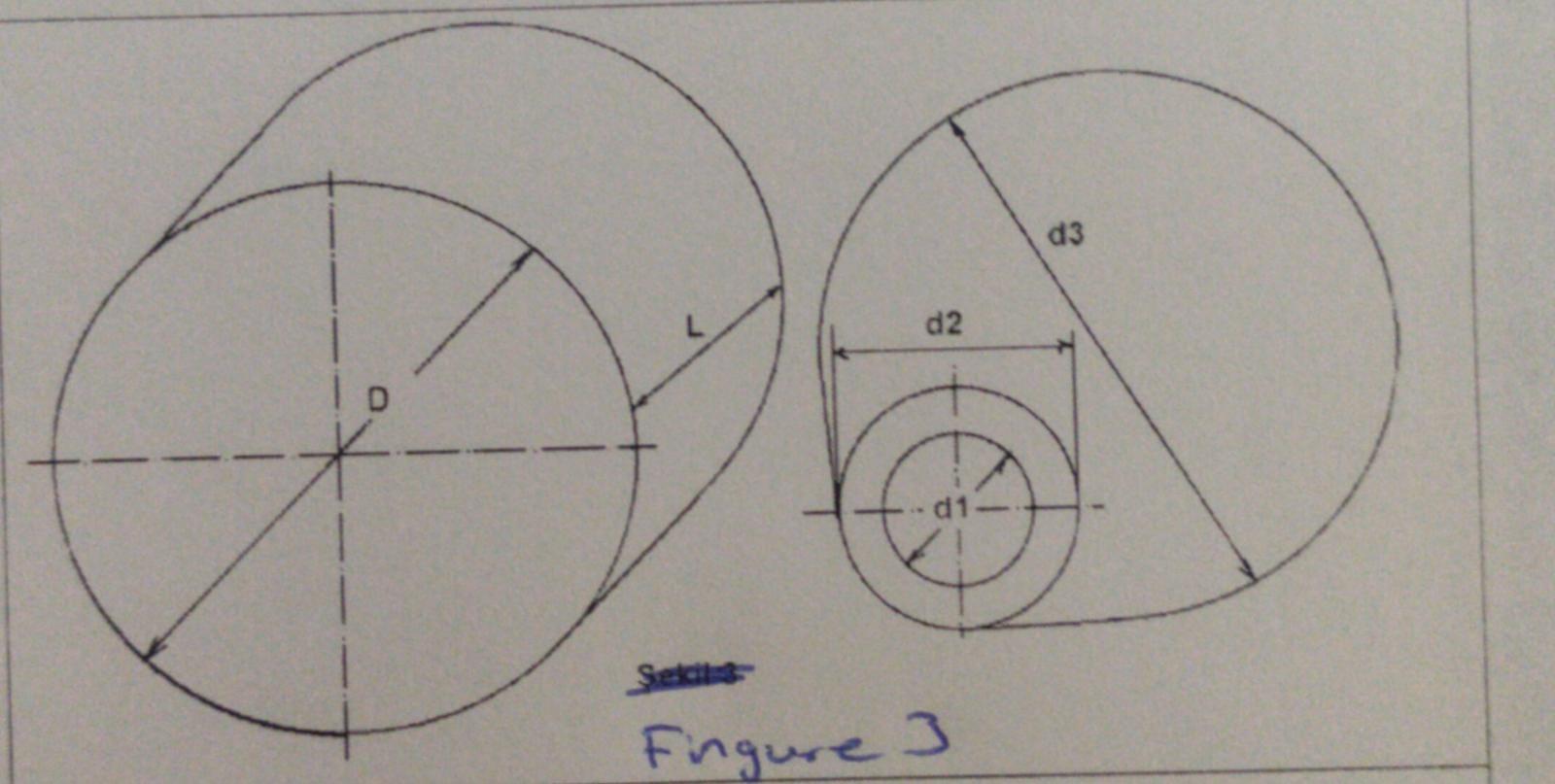 Solved As seen in Figure 3 D = 170 mm, in diameter, L = | Chegg.com