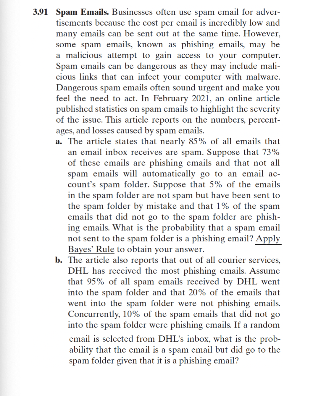 Solved 1 Spam Emails. Businesses often use spam email for | Chegg.com