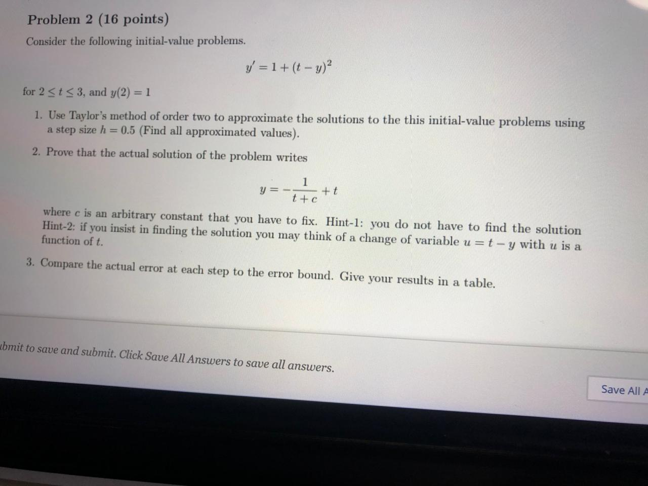 Solved Problem 2 (16 points) Consider the following | Chegg.com