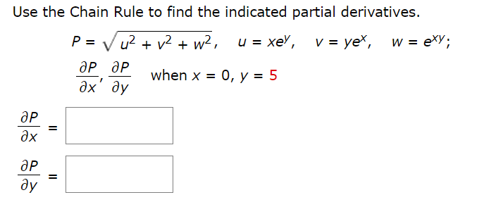 Solved Use the Chain Rule to find the indicated partial | Chegg.com