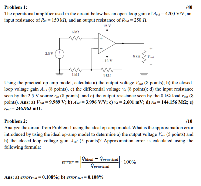 Solved I need help with problem 2 ﻿only. Please show how to | Chegg.com