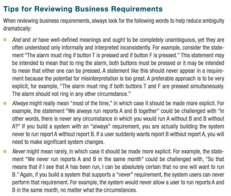 Solved Why are ambiguous business requirements the leading | Chegg.com