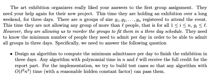 The art exhibition organizers really liked your | Chegg.com