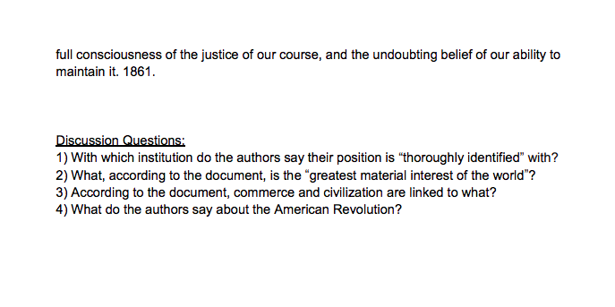 A Declaration of the Immediate Causes which Induce | Chegg.com