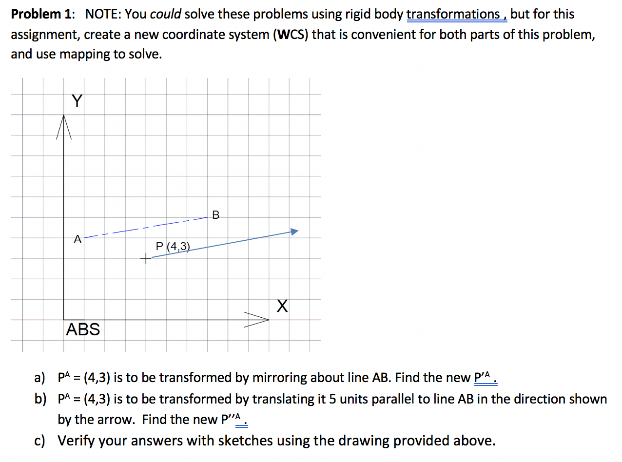 Solved Problem 1: NOTE: You could solve these problems using | Chegg.com