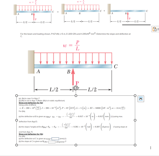 Solved find the deflection at C and the slope at c for IIb | Chegg.com