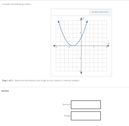 Solved Consider the following relstion. Step 1 of 2: | Chegg.com