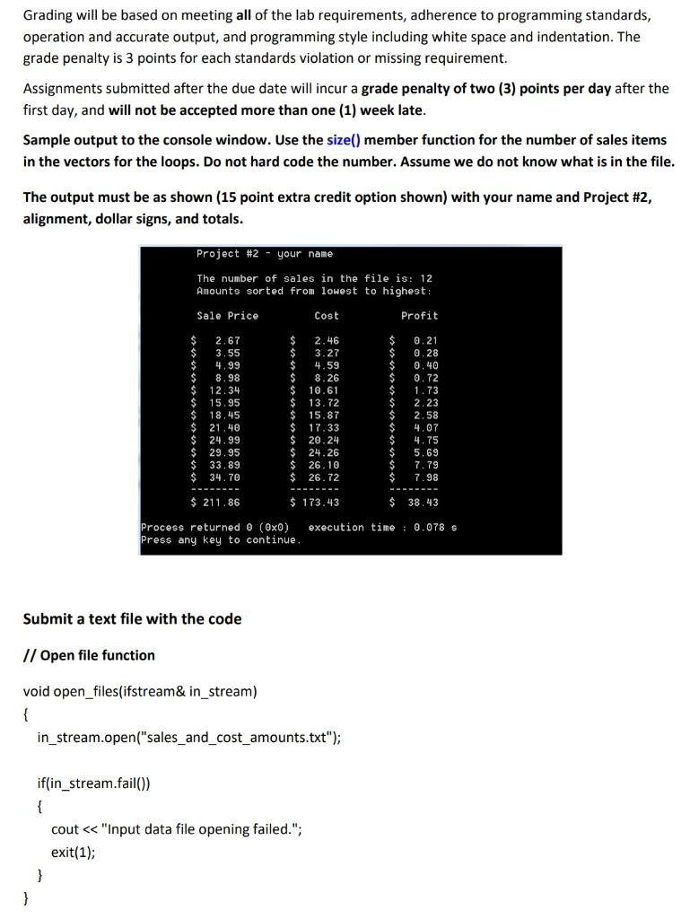 vector utilization, sorting, and algorithm | Chegg.com