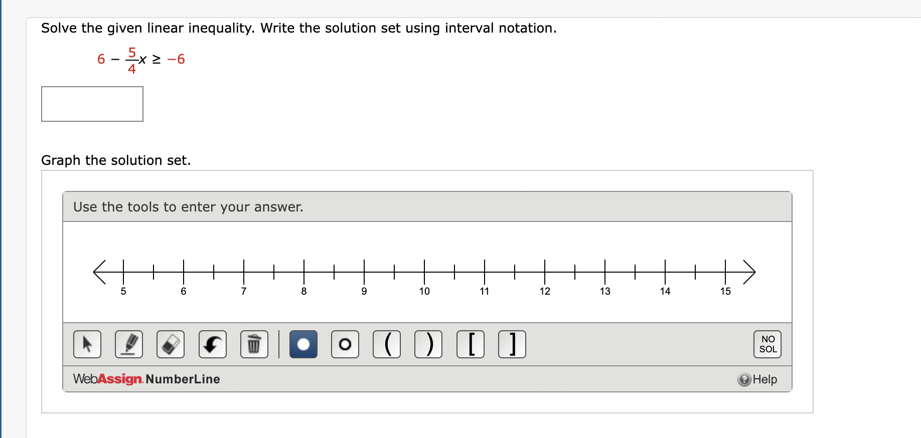 Solved Solve the given linear inequality. Write the solution | Chegg.com