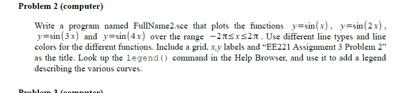 Solved Problem 2 (computer) Write a program named | Chegg.com