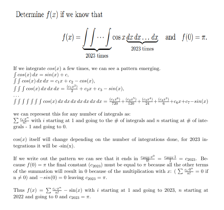 Solved The picture contains a problem and my solution to the | Chegg.com