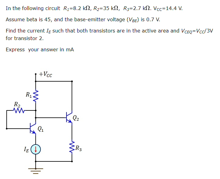 Solved The circuit shown below is to be fabricated using a | Chegg.com