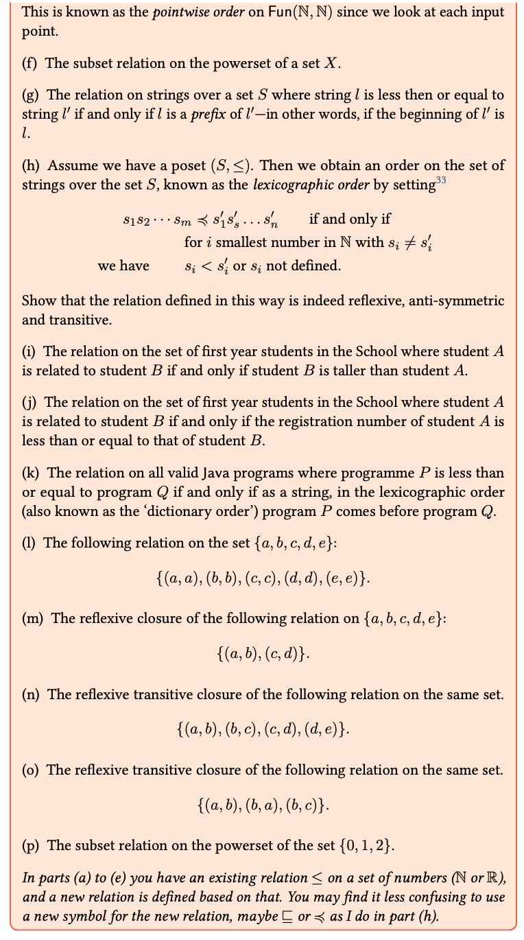 Solved Please Solve One From A D One From E H O Chegg Com