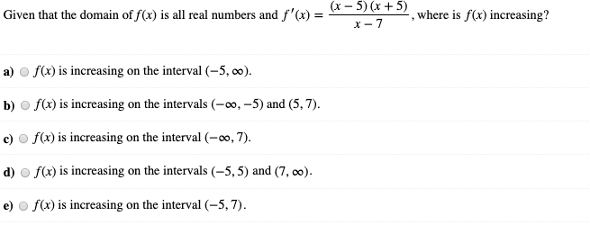 Solved Given that the domain of f(x) is all real numbers and | Chegg.com