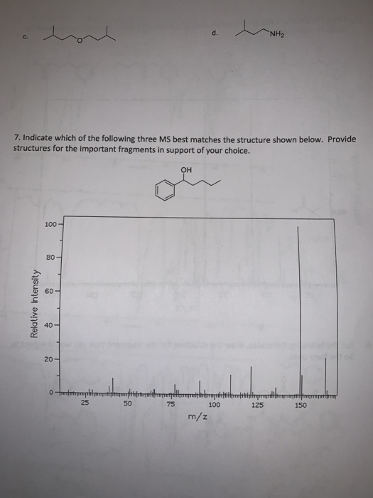 Solved Stickley Chem 2254 In-Class IR/MS Exercise Name | Chegg.com