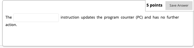 Solved 5 points Save Answer instruction updates the program | Chegg.com