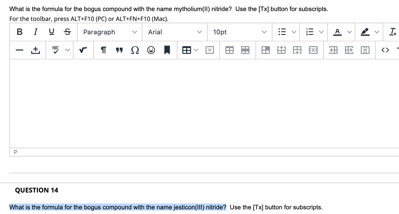 Solved What is the formula for the bogus compound with the | Chegg.com