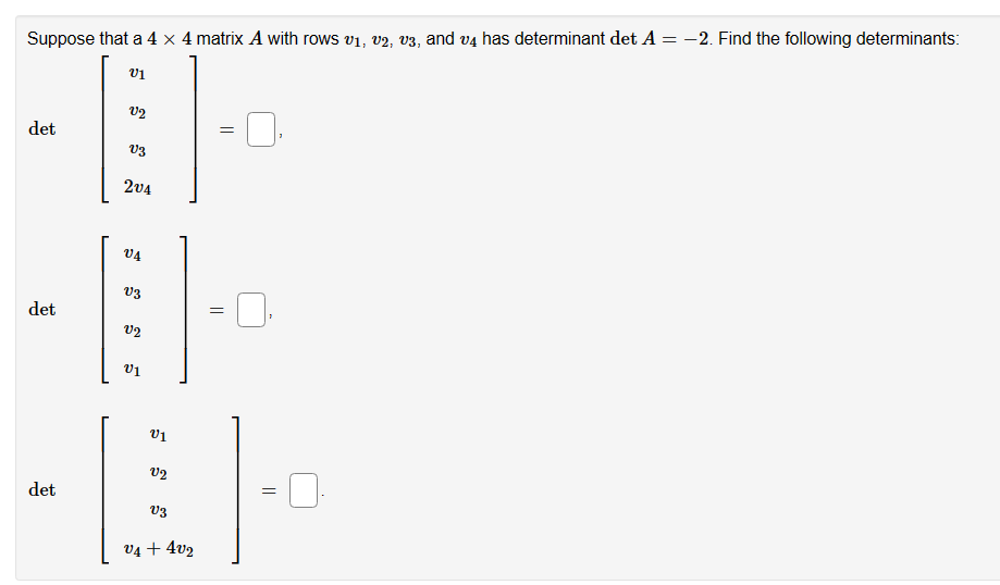 Solved If A And B Are 2×2 Matrices Det A 3 Det B −2