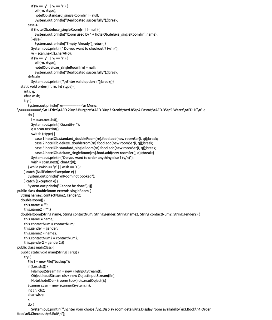 UML DIAGRAM FOR THE FOLLOWING CODE::::::: UML DIAGRAM | Chegg.com