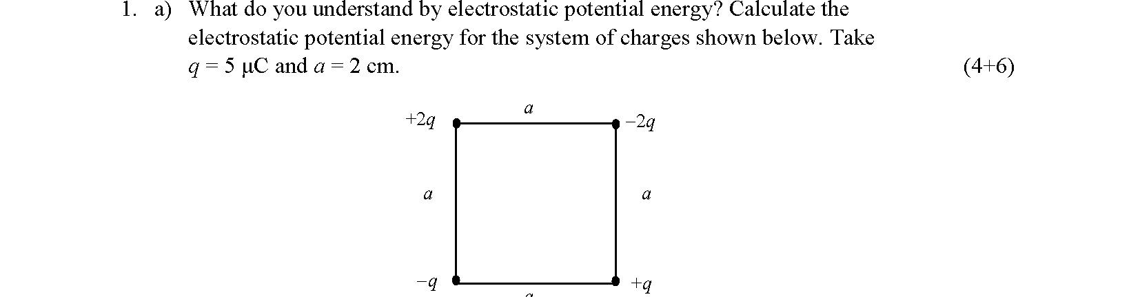 electrostatic potential energy of a system of charges derivation