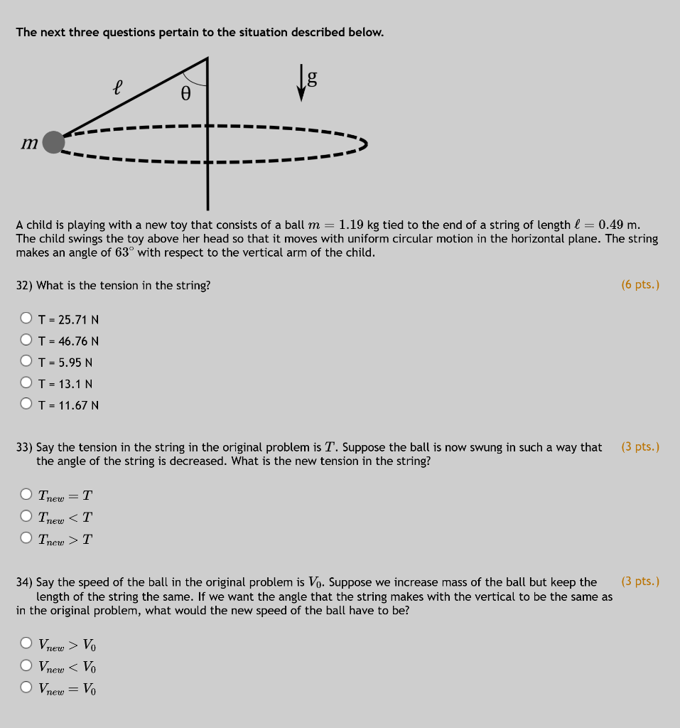 Solved The next three questions pertain to the situation