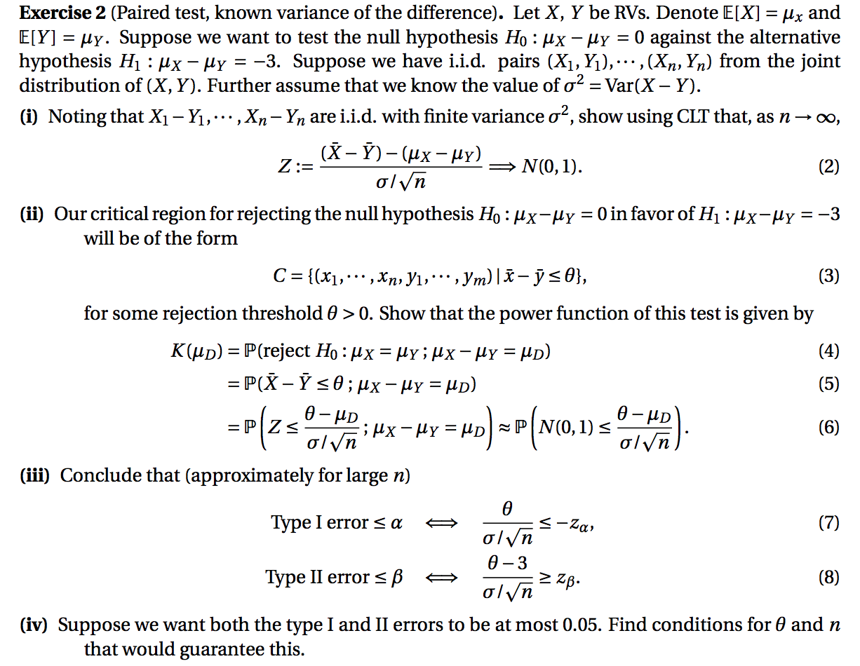 Solved Exercise 2 Paired Test Known Variance Of The Dif Chegg Com