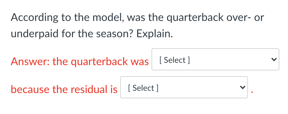 Solved The average salary for the 30 top quarterbacks in a | Chegg.com