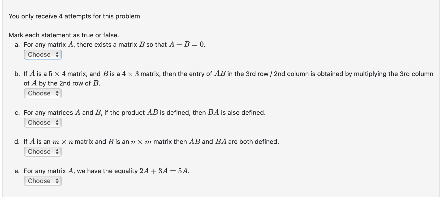 Solved You only receive 4 ﻿attempts for this problem.Mark | Chegg.com