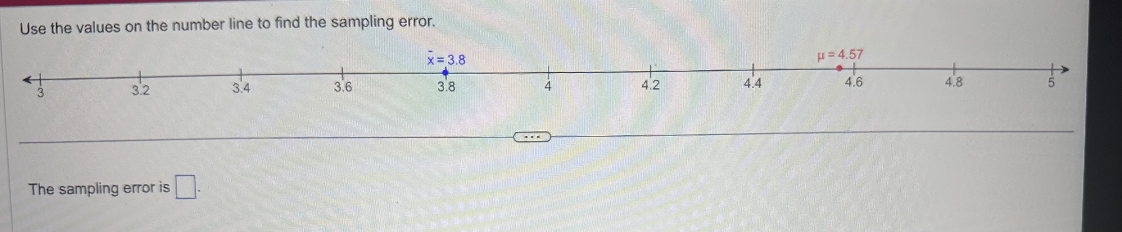Solved Use the values on the number line to find the | Chegg.com